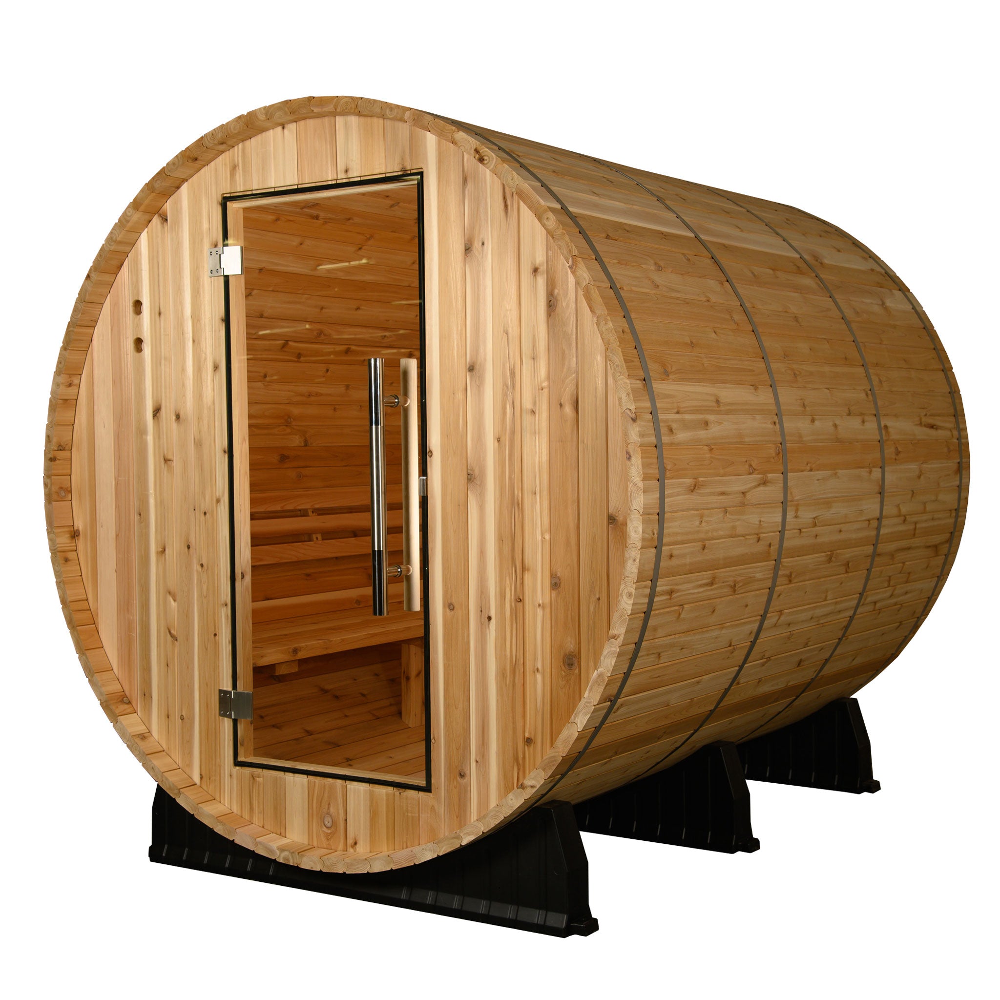 Almost Heaven Kenova 4-6 Person Barrel Sauna, 6x7 ft.