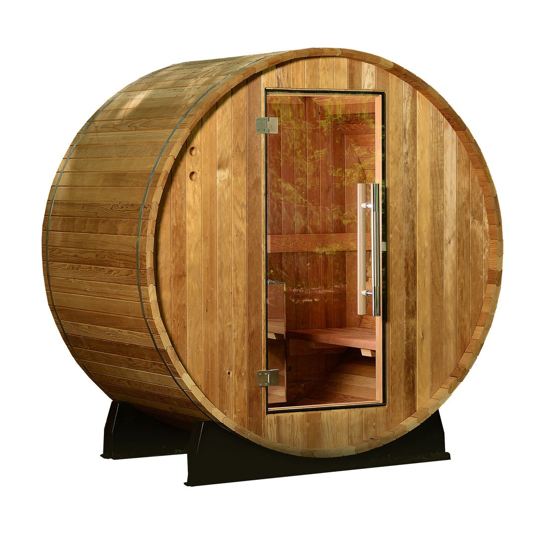 Almost Heaven Salem 2-Person Barrel Sauna, 6x4 ft.