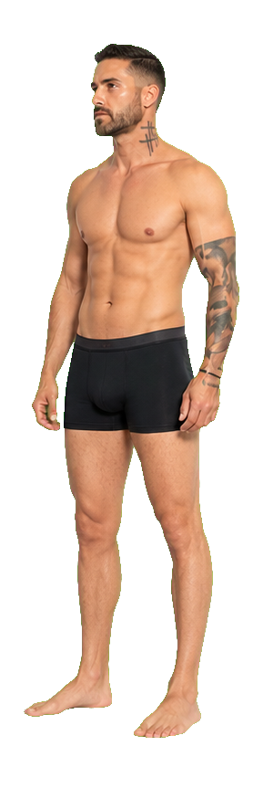 Fictional Weston outfit build stage with boxer briefs only