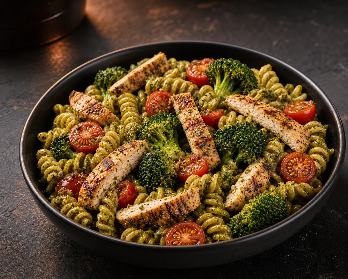 Turkey-Lentil Meat Sauce meal prep visual