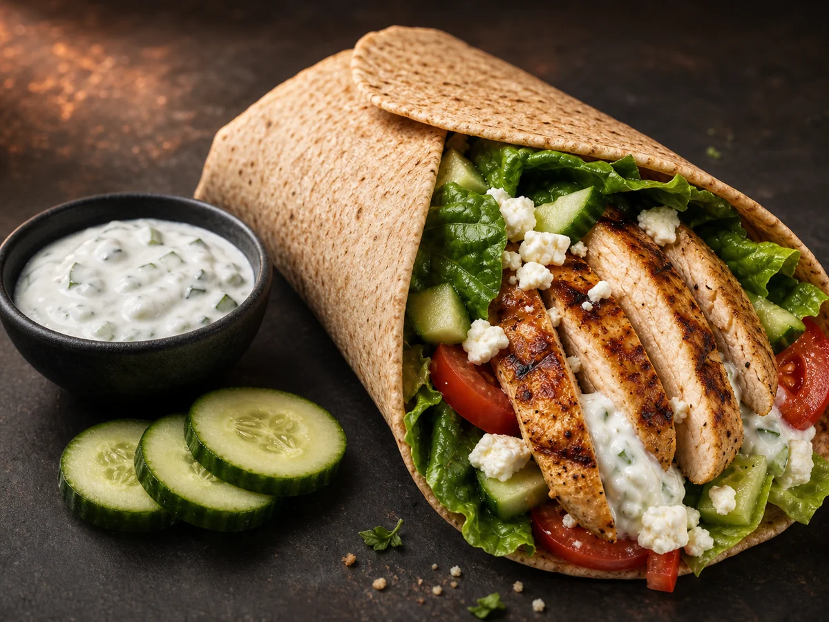 Greek Chicken Farro Bowls meal prep visual